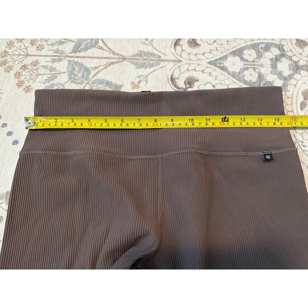 Athleta Women's Keys Elation Tight size XL color Smoked Almond Brown Ribbed - Picture 4 of 8